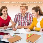 10 Pack Composition Journals Notebook, Kraft Notebooks with Rainbow Spines, Brown Soft Cover A5 Notebooks 5.5” x 8.3” 60 Pages, Lined Paper for School, Office, or Home