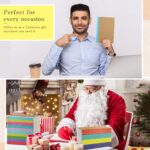 10 Pack Composition Journals Notebook, Kraft Notebooks with Rainbow Spines, Brown Soft Cover A5 Notebooks 5.5” x 8.3” 60 Pages, Lined Paper for School, Office, or Home