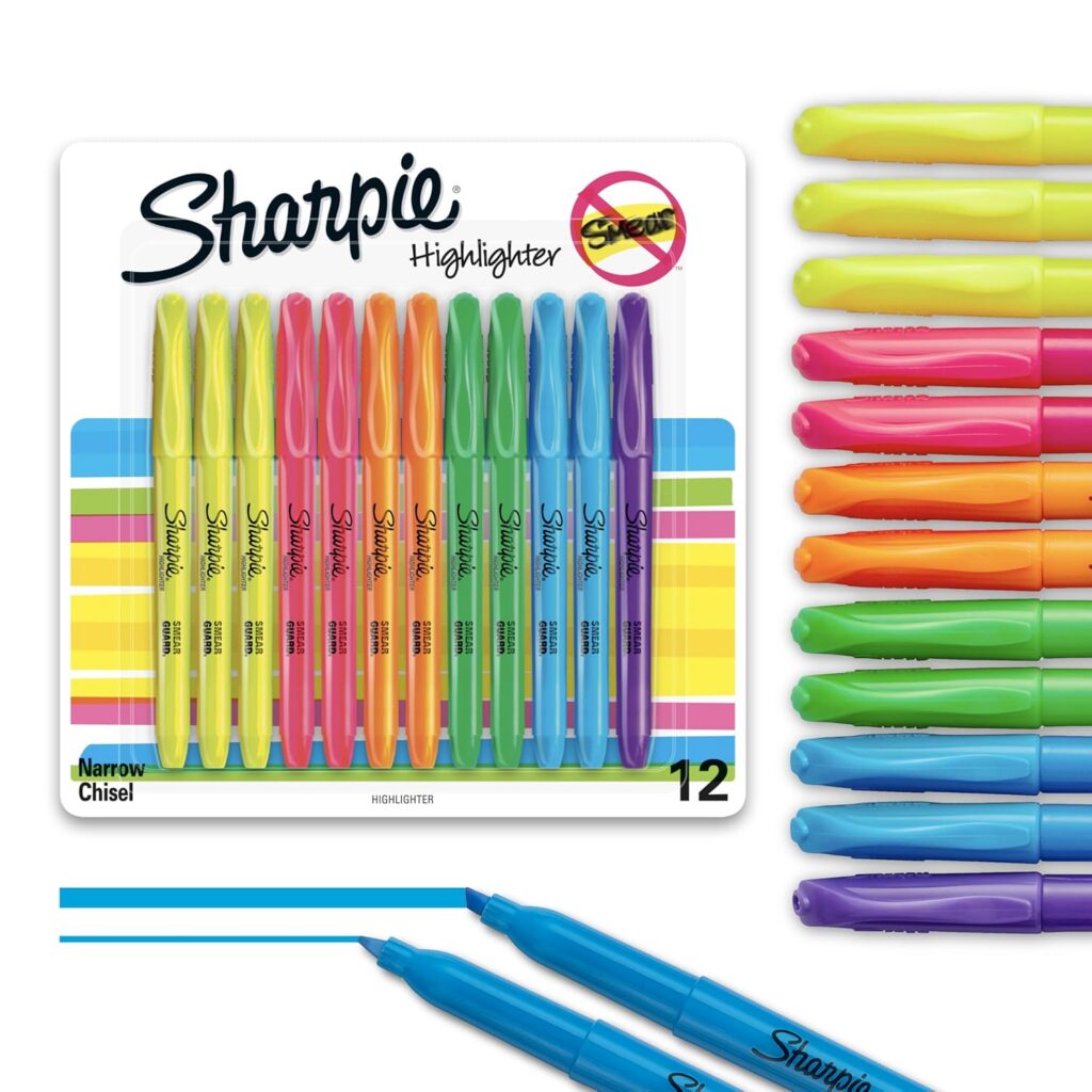 12CD SHARPIE ACCENT POCKET ASSORTED