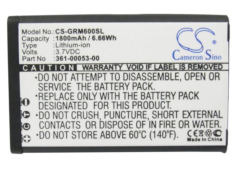 1800mAh Replacement Battery for Garmin Alpha 200, Alpha 200i, Alpha 300, Alpha 300i, Montana 600, Montana 650 680 GPS Navigator fit Part No. 010-11599-00, 010-11654-03,...