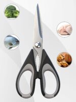 2-Pack Kitchen Scissors, Scissors All Ppurpose for Food, Durable Stainless Steel, Dishwasher Safe, Soft Grip Comfort Handle for Chicken Poultry MEA