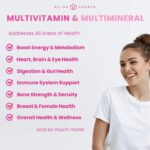 (2-Pack) Multivitamins for Women | Womens Multivitamins Gummies | Bones, Brain, Heart, Immune & Energy Supplement | Womens Vitamins A, B, C, D, E, Biotin & Folic Acid | 120 Gummies