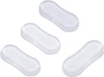 4 Pcs Transparent Toilet Seat Bumper Set, Silicone Strong Adhesive Toilet Seats Lid Bumpers, Adhesive Lid Buffers,Toilet Seat Buffers Lid Rubber Pads for, Home, Hotel and...