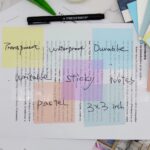 400 Sheets Pastel Transparent Sticky Notes, 3x3 inch See Through Sticky Notes, for Reading Writing Notes Book Markers, Office School Supplies, 50 Sheets/Pad (8 Pads)