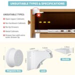 4our Kiddies 12 Pack Child Safety Magnetic Cabinet Locks with 2 Keys, No Drill Baby Proofing Drawer Locks for Baby Safety, Invisible Adhesive Magnetic Cupboard Locks for Kitchen...