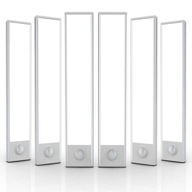 6 Pack Under Cabinet Lights Wireless, 32 LED Motion Sensor Light Indoor Rechargeable Magnetic Closet Lights Battery Operated, Under Counter Lights for Kitchen, Wardrobe,...