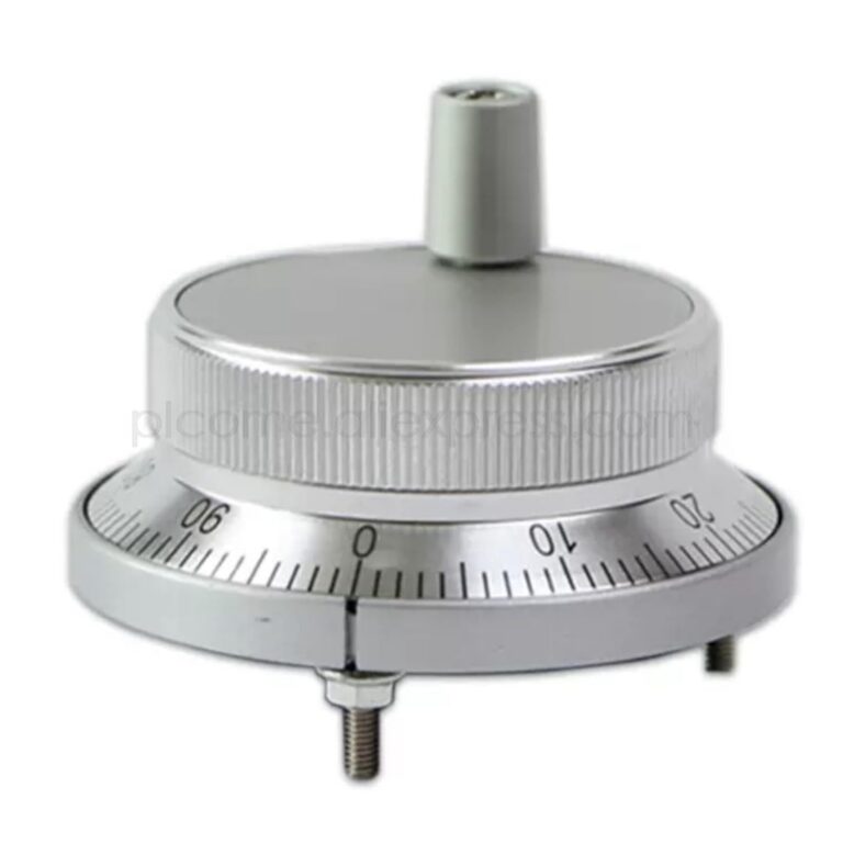 60/80mm 4/6 Terminal Eletronic Hand Wheel Manual Pulse Generator Rotary Encoder 100ppr 25ppr for 5V 12 24V System(Silver 60mm,5V 4P 100ppr)