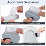 6pcs Toilet Lid Lifters, Toilet Seat Handle Tools, Avoid Touching Toilet Lid, Self-Adhesive Lifting Handles for Bathroom Use
