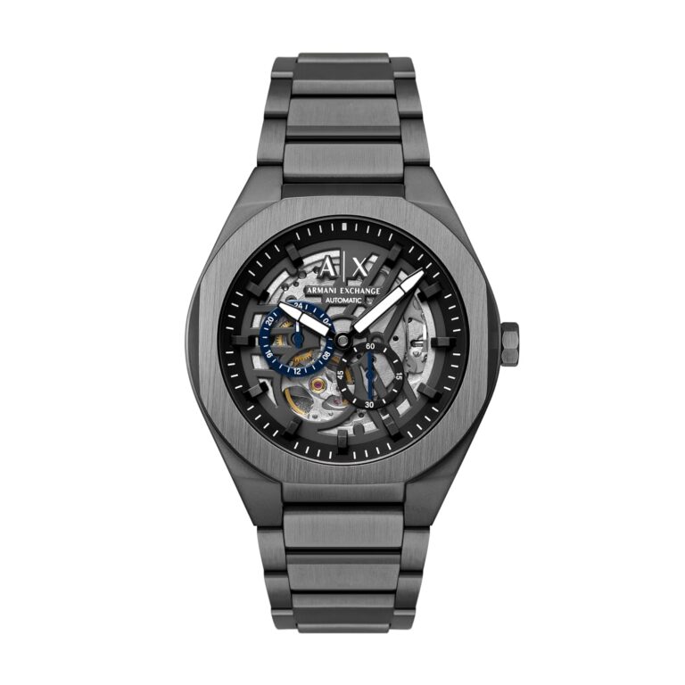 A|X Armani Exchange Men's Sync Automatic Gunmetal Stainless Steel Watch (Model: AX4195)