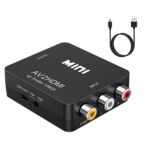 ABLEWE RCA to HDMI,AV to HDMI Converter, 1080P Mini RCA Composite CVBS Video Audio Converter Adapter Supporting PAL/NTSC for TV/PC/ PS3/ STB/Xbox VHS/VCR/Blue-Ray DVD Players