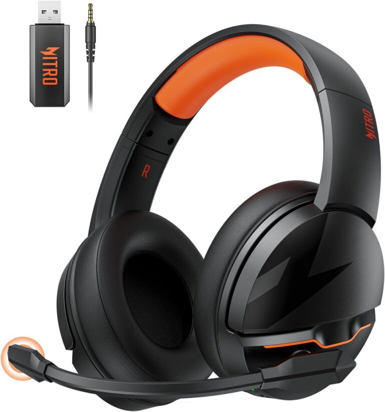 Acer 2.4GHz Flex Wireless Gaming Headset | Non-Stop 100H Battery | Dynamic 50mm Drivers | Clear Voice Mic | Bluetooth5.3, 3.5mm | Gaming Headphones for PC, Meeting, Music, for...
