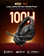 acer Wireless Gaming Headset, PS5 Headset with 2.4GHz for Ps5, Ps4, PC, Switch, Bluetooth 5.3 + 100Hrs Gaming Headphones with Noise Canceling Mic for Laptop, Mobile, Mac, 50mm...