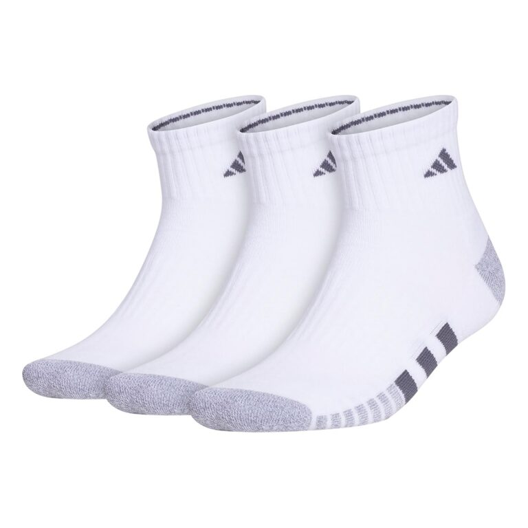 adidas Men's Cushioned Quarter Socks (Pack of 3)