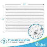 AIDEA Dish Towels-8Pack, 15”x25”, Microfiber Kitchen Towels, Super Soft and Absorbent, Multi-Purpose Kitchen Towels for Home, Kitchen-White/Grey