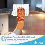 AIDEA Dish Towels-8Pack, 15”x25”, Microfiber Kitchen Towels, Super Soft and Absorbent, Multi-Purpose Kitchen Towels for Home, Kitchen-White/Grey