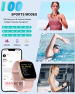 AITAFY Smart Watch for Men Women with Bluetooth Call, Compatible with iOS/Android Phones, Alexa Built-in, 1.83" HD Screen with Heart Rate/Sleep/SpO2 Monitor, 100 Sports Fitness...