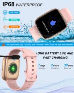 AITAFY Smart Watch for Men Women with Bluetooth Call, Compatible with iOS/Android Phones, Alexa Built-in, 1.83" HD Screen with Heart Rate/Sleep/SpO2 Monitor, 100 Sports Fitness...