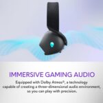 Alienware Tri-Mode Wireless Gaming Headset AW725H - Wired/Wireless, Bluetooth 5.3, Audio Output - 20 Hz, Mini-Phone (3.5mm), Battery Talk Time Up to 55 Hrs (Bluetooth), Dark...