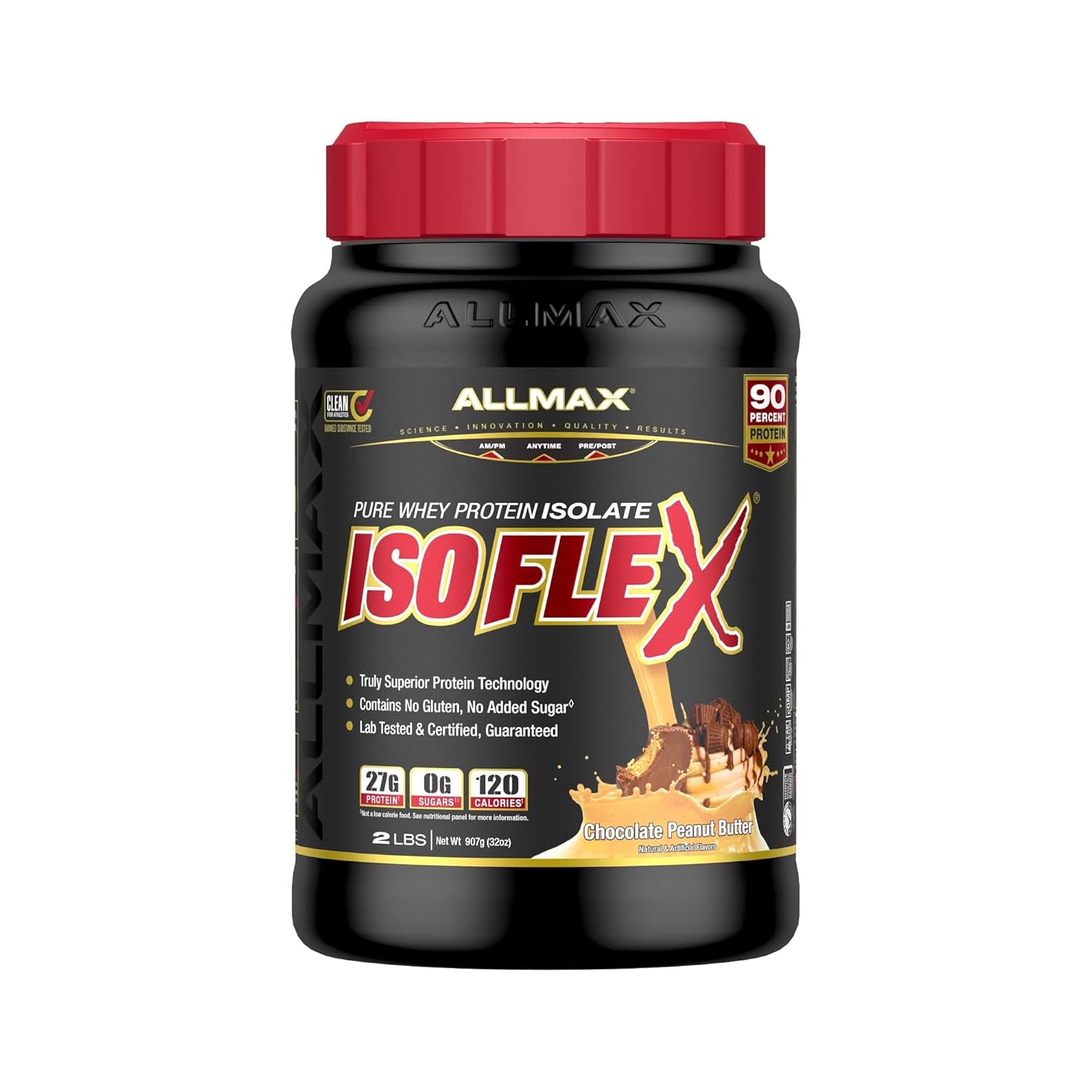 All Max Isoflex Isolate Chocolate Peanut Butter 2 lb Protein All Max Isoflex Isolate Chocolate Peanut Butter 2 lb Protein