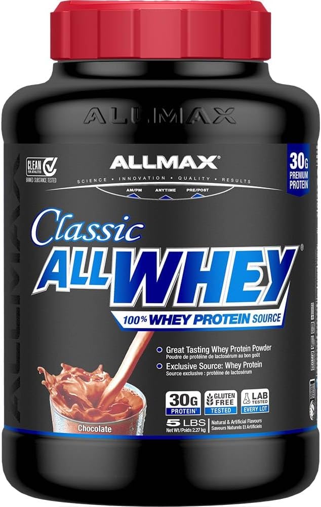 ALLMAX Nutrition All Whey Classic - 100% Whey Protein, Chocolate, 5 lb
