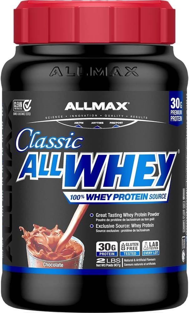 ALLMAX Nutrition Allwhey classic 100% whey protein, Chocolate, 2 lb, 2 lb