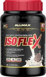 ALLMAX Nutrition - ISOFLEX - 100% Ultra-Pure Whey Protein Isolate - Cookies & Cream - 2 Pound