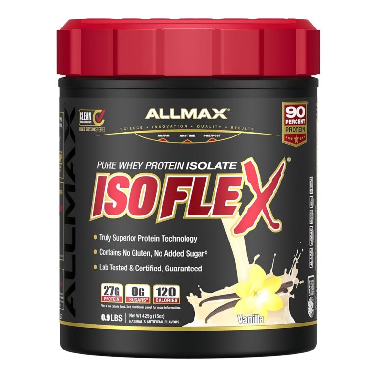 ALLMAX Nutrition - ISOFLEX - 100% Ultra-Pure Whey Protein Isolate - Vanilla - 1 Pound