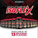 ALLMAX Nutrition - ISOFLEX Whey Protein Powder, Whey Protein Isolate, 27g Protein, Pineapple Coconut, 2 Pound
