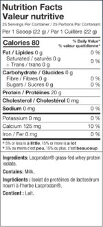 ALT Nutrition Clear Whey Isolate Protein Powder | Grass Fed Whey | Refreshing Protein Drink for Water | 25 Servings | Unflavoured Flavor