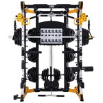 Altas Strength Light Commercial Home Gym Smith Machine with Pulley System Linear Bearing Cage Workout Upper Body Strength Training Equipment Leg Developer Weight Lifting Machine...