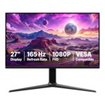 Amazon Basics 27 Inch Gaming Monitor, FHD 1080P, 165Hz, VESA Compatible, Adaptive sync, 1ms Response
