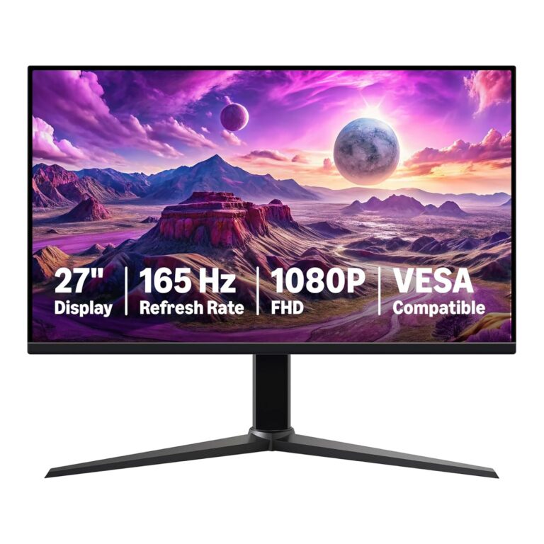 Amazon Basics 27 Inch Gaming Monitor, FHD 1080P, 165Hz, VESA Compatible, Adaptive sync, 1ms Response