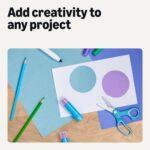 Amazon Basics Back to School Supplies Kit with colored Box, 44 Count, Multicolor