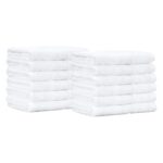 Amazon Basics Fade-Resistant Cotton Washcloth - 12-Pack, Gray