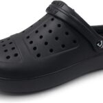 AMOJI Adult Fur Lined Clog Winter Garden Shoes House Slipper Sandals