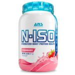 ANS Performance 100% Pure Hydrolyzed Whey Isolate Protein + BCAAs - 25g of Protein - Gluten Free, Zero Lactose (Strawberry, 1.8 lb)