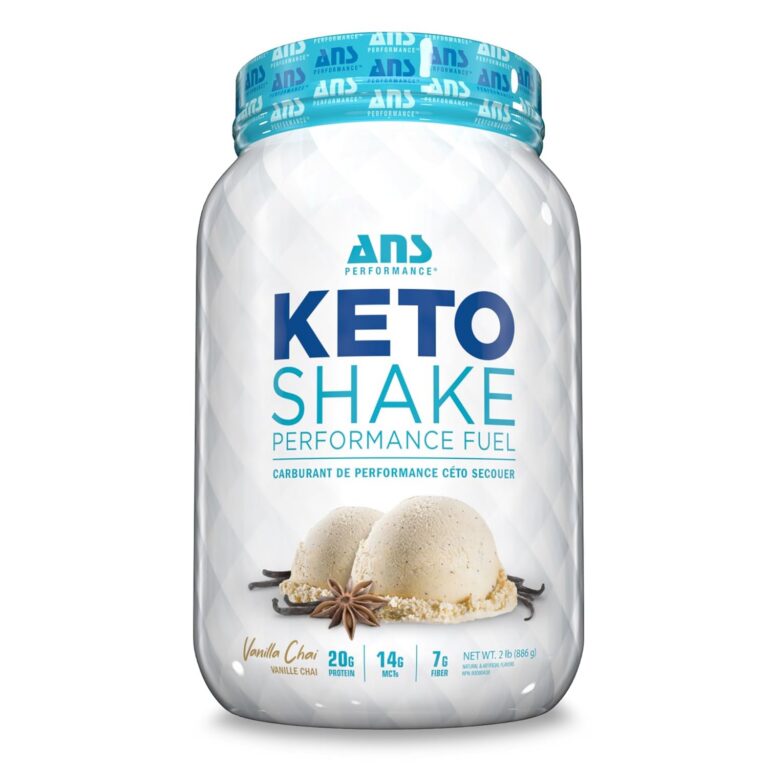 ANS Performance Ketosys Protein Powder - Low Carb Shake - Gluten Free - Delicious Taste - Healthy Fats - Ready To Mix Drink (Vanilla Chai)