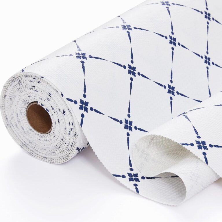 Aohoofull Drawer Shelf Cabinet Liner, Thick Strong Grip Non-Adhesive Protect Kitchen Cabinets Liners for Cupboard Bathroom Under Sink Mat, 12" x10', Green Plaid (Blue Stripe,...