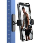 APPS2Car Gym Magnetic Phone Holder, 360 Adjustable, Compatible with 4.7-6.5" Smartphones, Alloy Base and Joint, Black