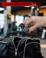 APPS2Car Gym Magnetic Phone Holder, 360 Adjustable, Compatible with 4.7-6.5" Smartphones, Alloy Base and Joint, Black