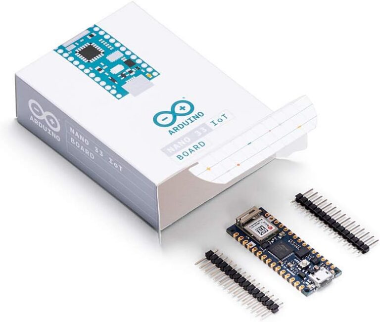 Arduino Nano 33 IoT [ABX00027] � 32-bit ARM Cortex-M0+, WiFi & Bluetooth, 256KB Flash, 32KB SRAM, Secure Element, 14 Digital I/O Pins, 6 Analog Inputs, Compatible with Arduino...