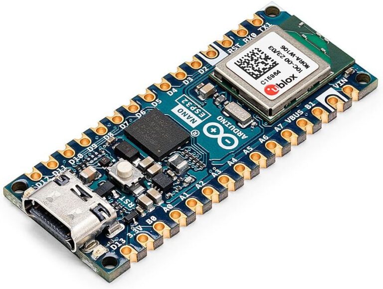 Arduino Nano ESP32 Without Headers [ABX00092] � ESP32-S3, USB-C, Wi-Fi, Bluetooth, HID Support, MicroPython Compatible for IoT & Embedded Applications