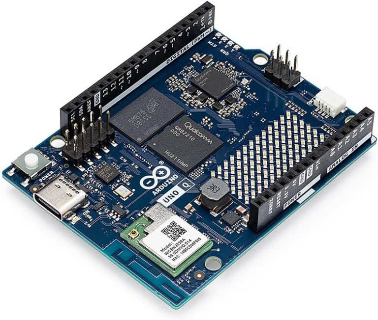 Arduino UNO Q [ABX00162] - Hybrid Board, Qualcomm Dragonwing, QRB2210 microprocessor (MPU) & STM32U585 Microcontroller(MCU), AI Vision, Voice, IoT, Robotics, Linux, Debian OS,...