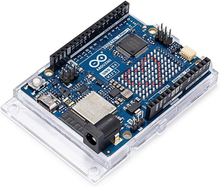 Arduino UNO R4 WiFi [ABX00087] - Renesas RA4M1 + ESP32-S3, Wi-Fi, Bluetooth, USB-C, CAN, 12-bit DAC, OP AMP, Qwiic Connector, 12x8 LED Matrix for Advanced IoT & Embedded Projects