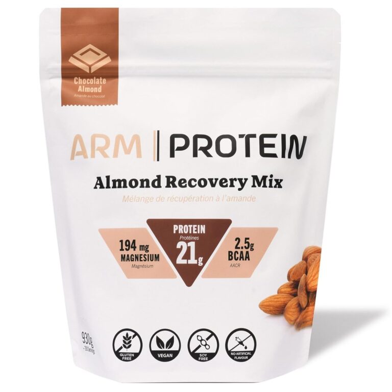 ARM Protein Vegan Almond-based Protein Powder 100% Natural, Non-GMO, Dairy-free, Gluten-free, Soy-free, No Added Sugar and Nothing Artificial. (Chocolate Almond, 930 grams)