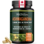 Ashwagandha Supplement 1300MG | High Strength Resistance to Stress & Increase Energy | Organic Ashwagandha Powder Capsules with Black Pepper for Absorption | Made in Canada |...
