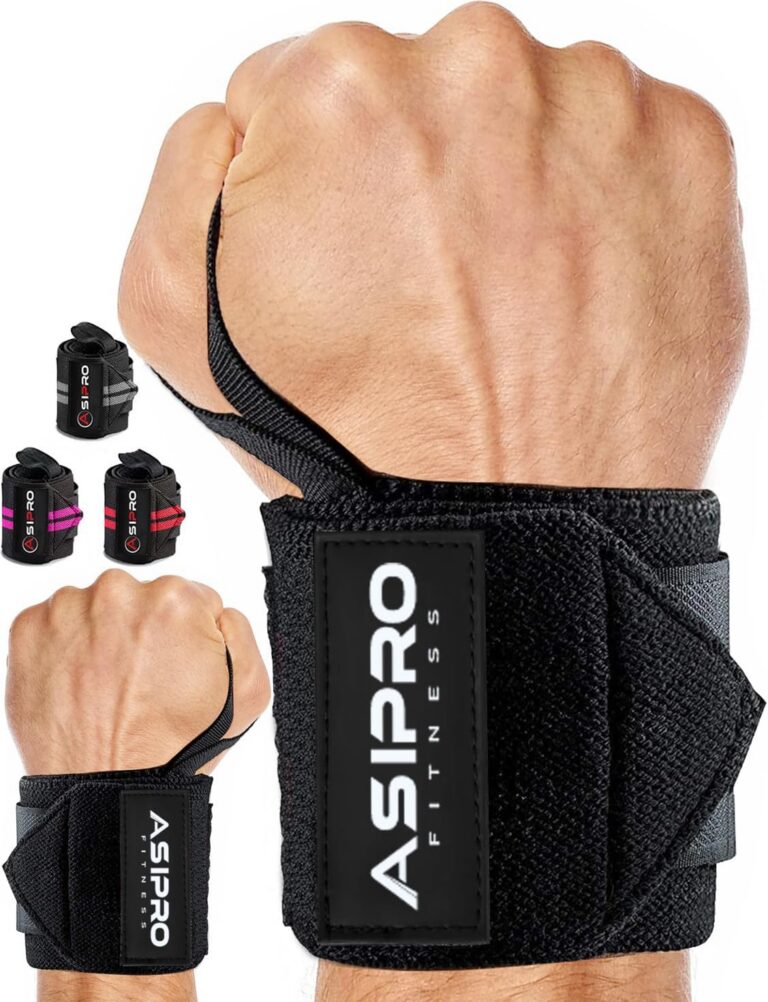 ASIPRO Wrist Straps Weightlifting for Men and Women Wrist Wraps Weightlifting for Bodybuilding & Strength Training Wrist Brace Gym Weight Lifting Straps Wrist Support Gym Straps...