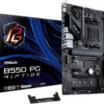 ASRock AMD B550 PG Riptide ATX Motherboard Dual Channel DDR4 4933 MHz AM4 Socket 128 GB SATA3 6.0 Gb/s M.2