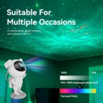 Astronaut Star Projector Night Light - Space Buddy Projector, Galaxy Starry Nebula Ceiling Projection Lamp with Timer and 360°Adjustable, Kids Adults Room Decor, for Bedroom,...