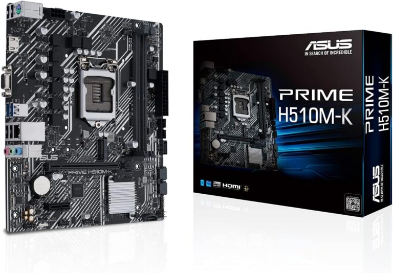 ASUS Prime H510M-K Intel H510 LGA 1200 Micro ATX Motherboard